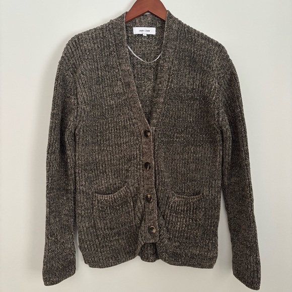 John + Jenn Sweaters - JOHN & JENN | Marled Cotton Cozy Relaxed Fit Grandpa Sweater Cardigan | Size S